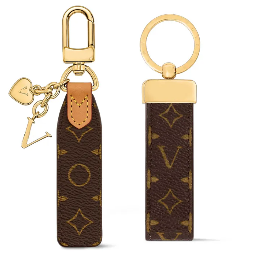 New designer Keychain bag charm denim mirror Classic Exquisite Luxury Designer Car Keyring Zinc Alloy Letter Unisex Lanyard Gold Black Metal Smal-image-901693808