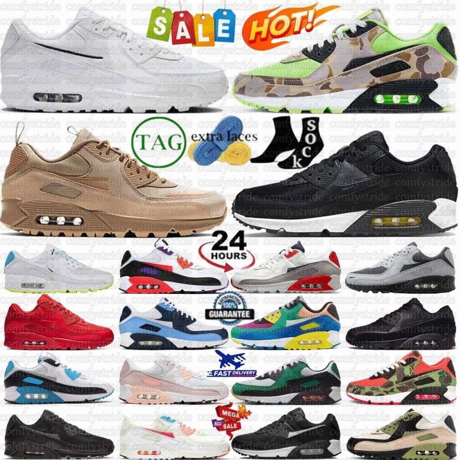 90 90s Sneakers Recraft Running Shoes Triple Black San Francisco Iron Grey Bacon Hyper Royal Reverse Duck Camo Speed Red Carbon Fiber Infrared P v0e