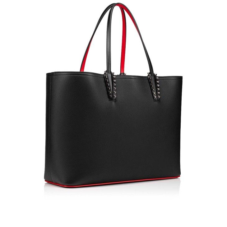 Cabatatotes bags 5A mirror quality designer womens fashion leather black handbags tote cabatabag two top shoulder handles sneaker sole signature red