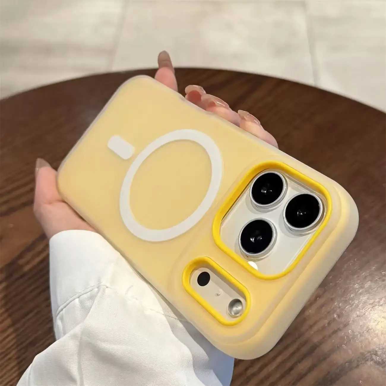 Luxury Candy Color 2IN1 magnetic Case for iPhone 17 Air 17Pro 17 Pro Max For Magsafe Wireles Charge Clear Matte shockproof Cover H260317-image-1097934612