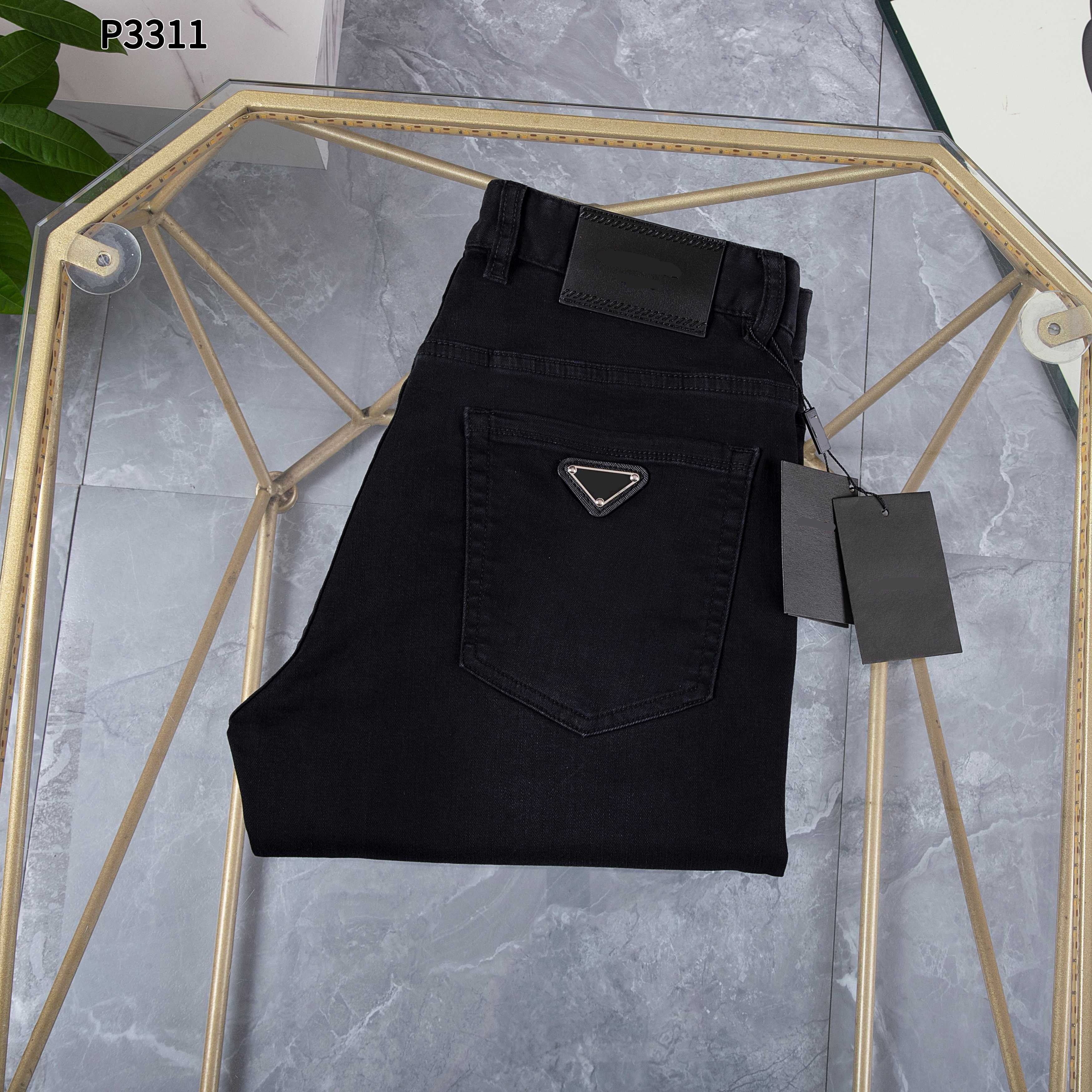 Men's men's retro streetwear, fashion designer jogging pants, motorcycle jeans, casual trousers, tailored jeans in sizes 29-42