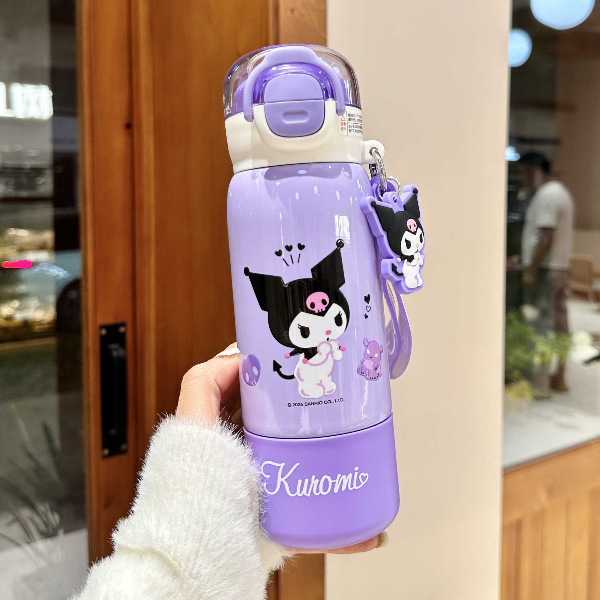 Kuromi Childrens Insulated Cup for Girls School-Specific High-Value Student Straw Cup 2025 New Model Double Drinking Cup L251212GNRU-image-1098049913