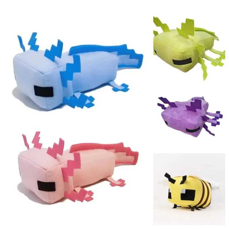 2525 hot 25cm Cute Stand Axolotl Stuffed Animal Plush Toy Pink Axolotl Plushie Pillow Doll Kids Birthday Gift Home Decoration L251212JU3L-image-1098019251
