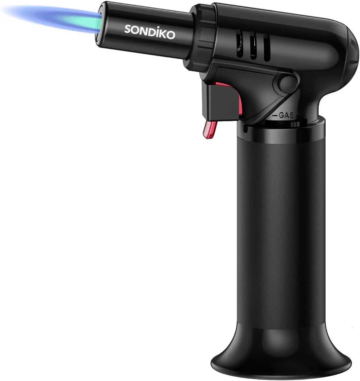 Adjustable Flame Butane Torch Lighter with Visible Fuel Window Refillable for Welding and Crafts C260318-image-1098072025