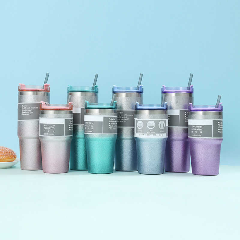 304 Stainless Steel Insulated Cup 30oz Lacquer Ice Cup Car Portable Car Cup Gift L251212UBX5-image-1098028388
