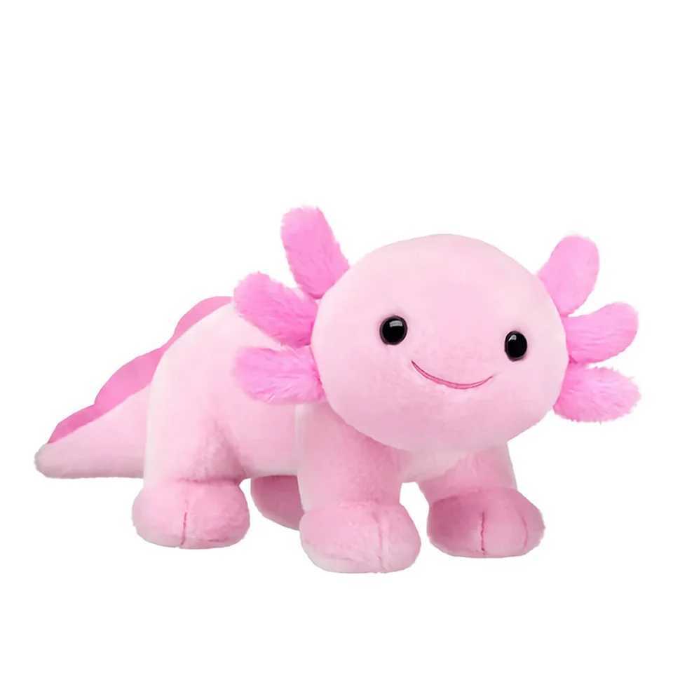 New 25cm Pink Axolotl Plush Toy Soft Stuffed Animal Cartoon Plushie Axolotl Dolls Kids Adults Gamer Gift Home Decoration L251212N3V2-image-1098019010