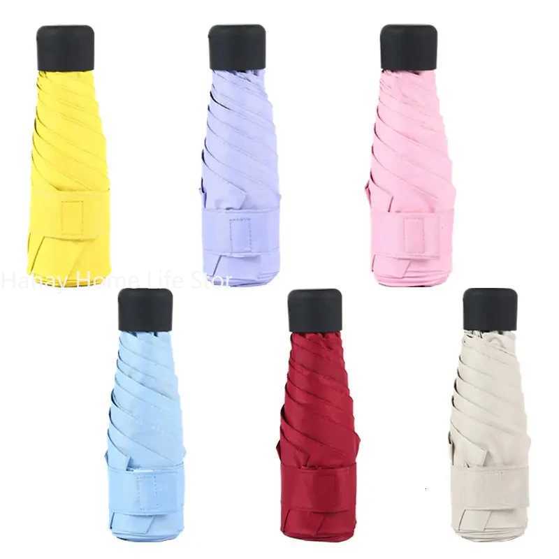 Small Folding Umbrella Rain Women Gift Men Mini Pocket Parasol Girls Anti-UV Waterproof Portable Travel H260318-image-1098060648