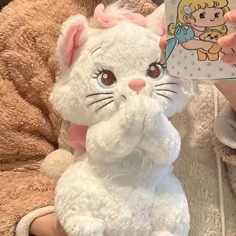 30cm Marie Cat Plush Dolls The Aristocats Cartoon Sleepy Face Marie Bow Plushies Doll Soft Stuffed Animals Pet Toy Gifts L251212RUZ4-image-1098018033