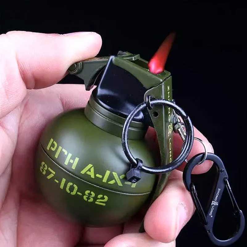 Grenade Model Cigar Igniter Creative Metal Windproof Lighter Novel Cigarette Lighters Smoking Accessories Factory Direct Sales C260318-image-1098070841
