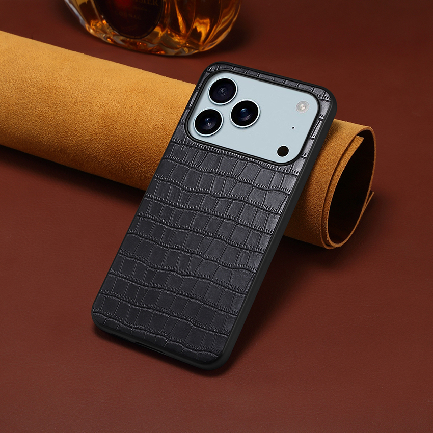 Crocodile Leather Pattern Phone Case For Iphone 17 16 15 14 13 Pro 12 11 Max Plus 16Pro Vintage 17Promax Phone Case 16Promax Luxury 15Promax Cove