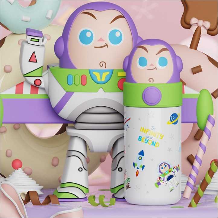 Buzz Lightyear Insulated Cup for Girls High-Value Cute Water Bottle Portable Student and Childrens Cup 2025 New Model L25121287QU-image-1098028981