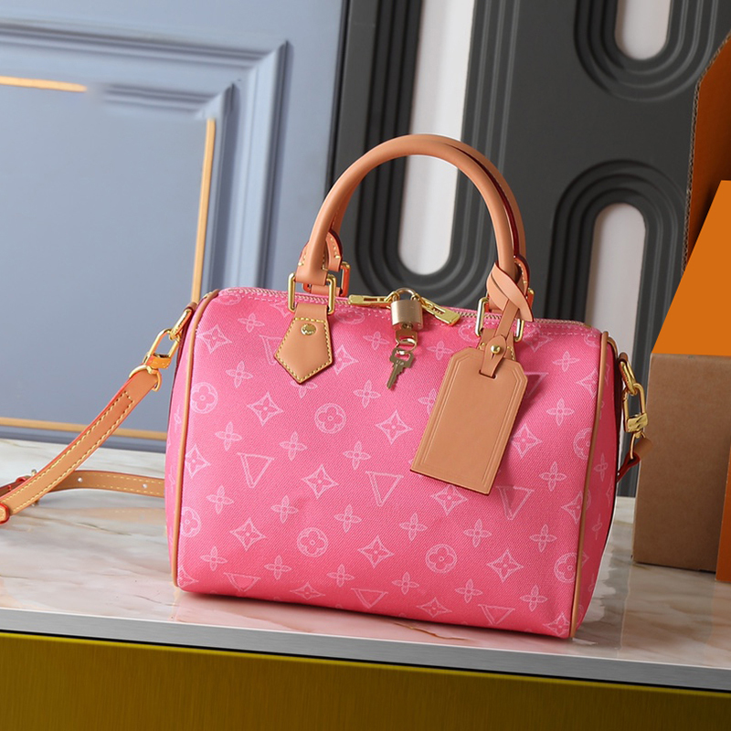 2026 new designer monogram womens shoulder luxury canvas pillow handbag purse 130th anniversary edition cross body colorful fashion shell bag tote