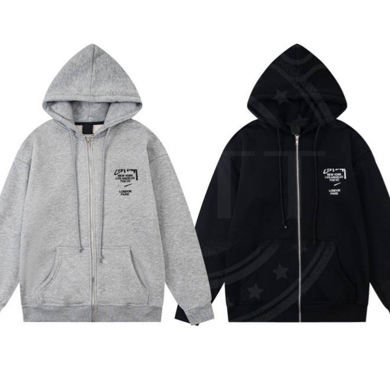 New model mens hoodie designer mens hoodies Men's and women's embroidered cardigan with full zipper drawstring hooded jacket sweatshirt ca