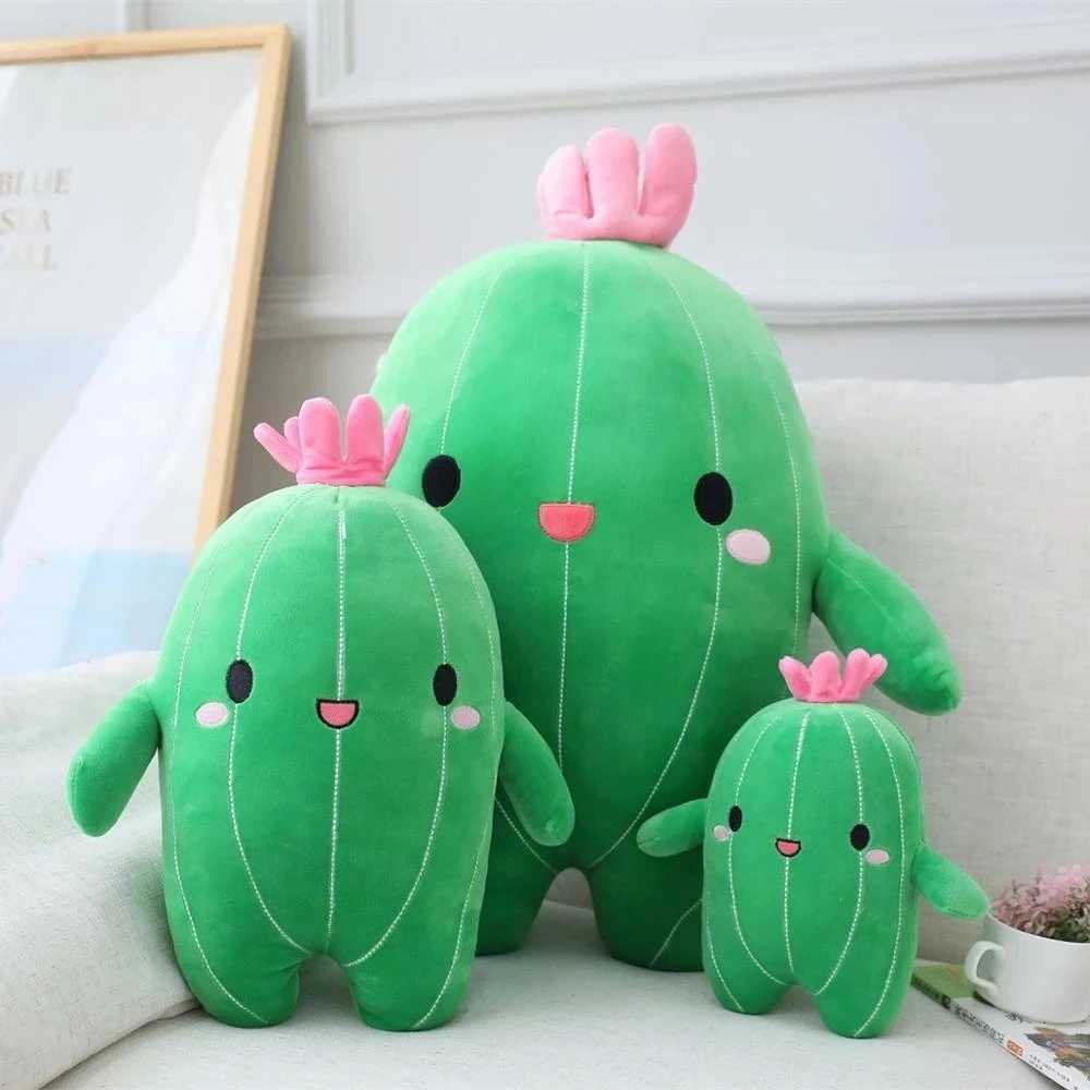 Lovely Flower Plant Cactus Plush Toy Triver Stuffed Doll Pillow Cushion Bolster Kids Children Boy Girl Gift Room Bedroom Decor L2512122U7M-image-1098017430