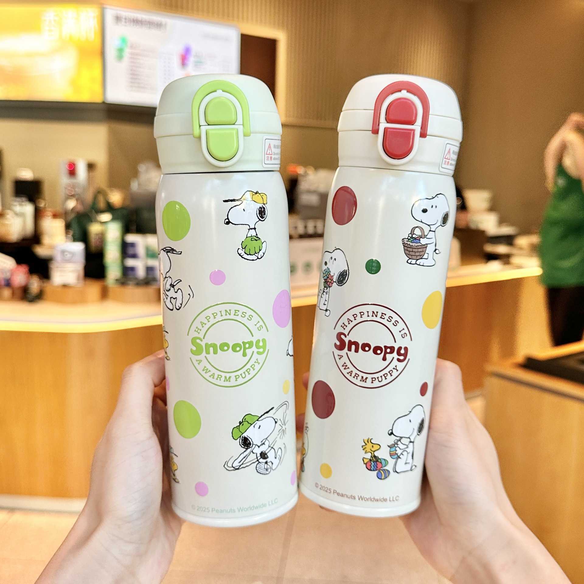 Snoopy Insulated Cup for Girls High Aesthetic 2025 New Model for Boys Students Portable Water Bottle L251212KIPB-image-1098050584