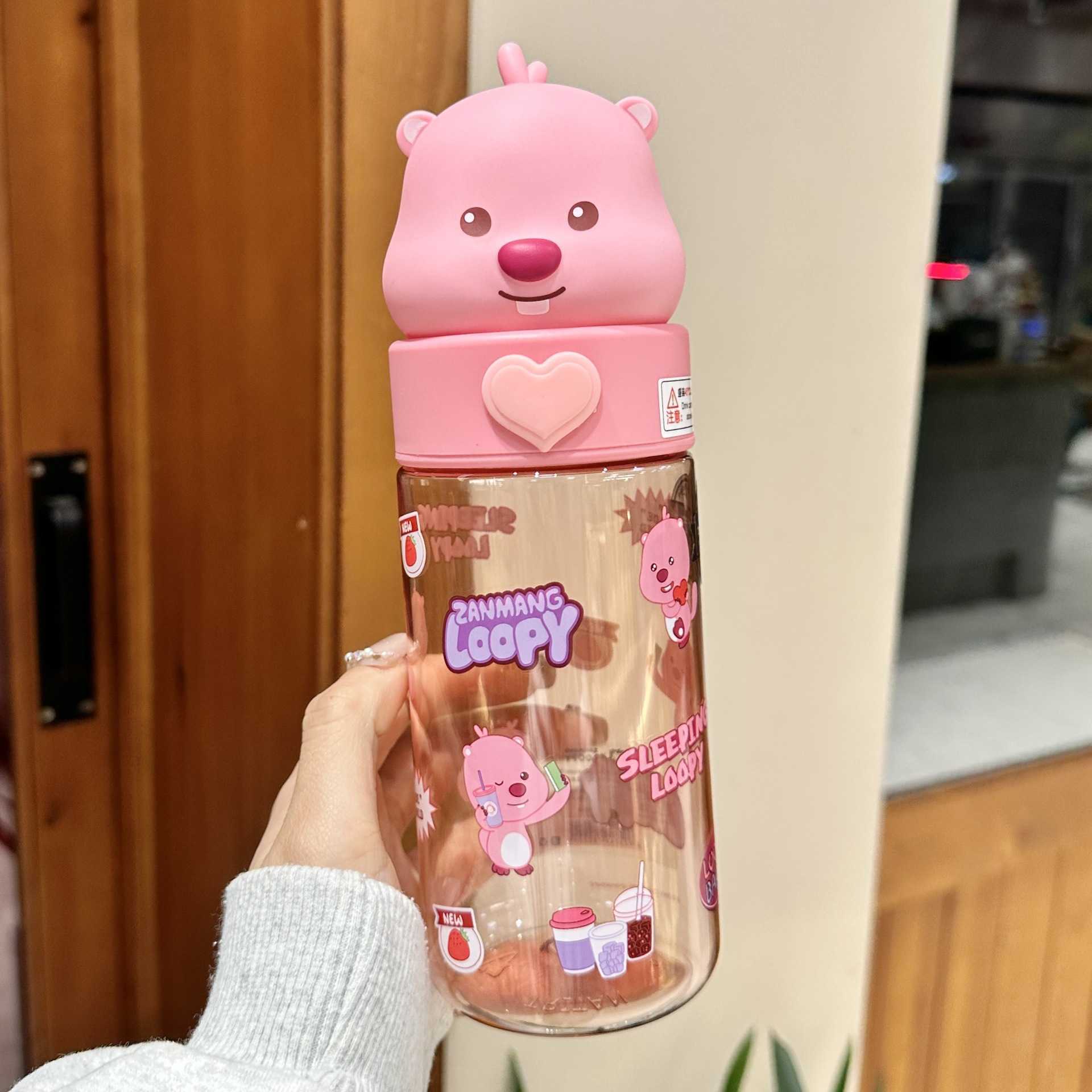 Zanmeng Ruby Girl Small Plastic Cup Portable Cute Water Cup New 2024 Girly Cup Student Gift L251212UCCF-image-1098050443
