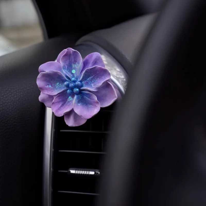 Exquisite Flower Car air conditioning outlet Ornaments Perfume Gypsum Aroma diffuser Top grade Madam Car Interior Decor K260317-image-1097952938