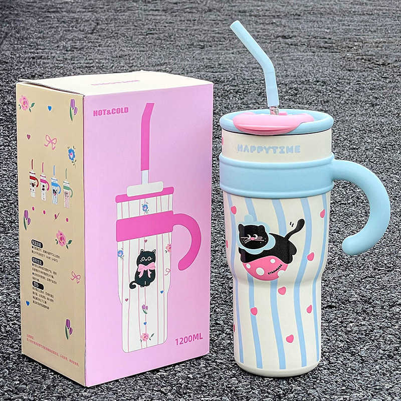 Giant Ice Cup Large Capacity Straw Insulated Cup for Women 2025 New Office Cold Cup High Aesthetic L251212G7VG-image-1098030101