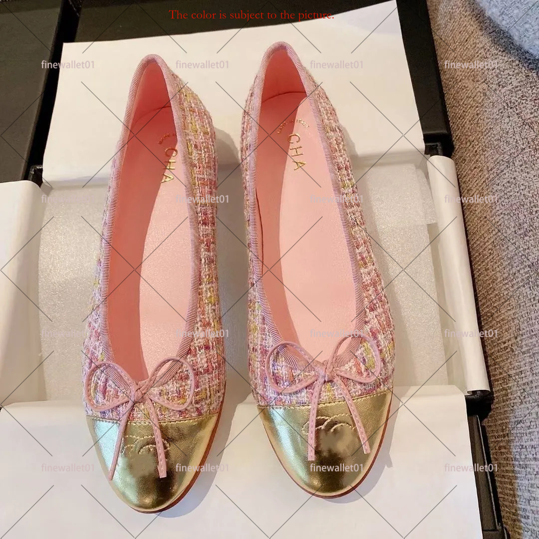 Paris designer ballerina Ballet Flats Shoes Women brands Quilted Genuine Leather Slip on Ballerina Round Toe Ladies Dress Shoes Zapatos De Mujer US