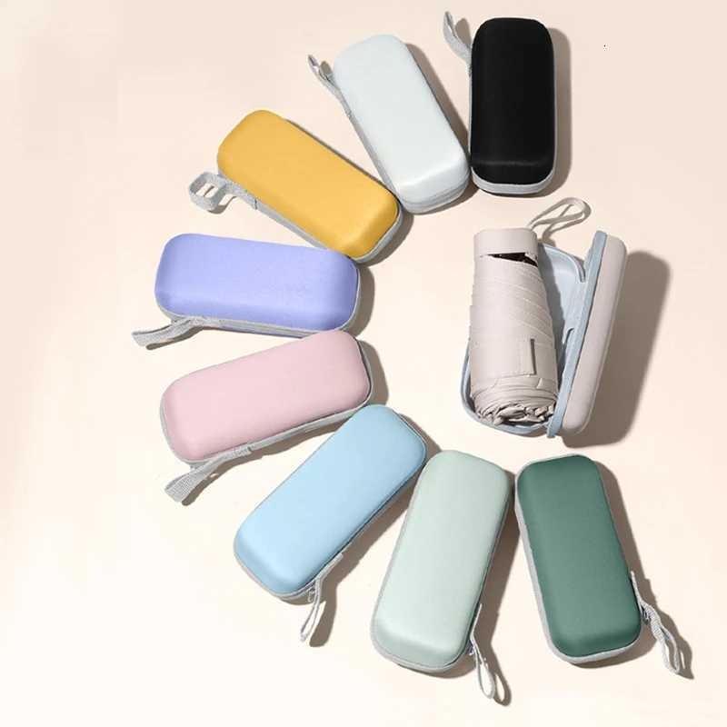 Mini Compact Pocket Umbrella for Women Light 5 Folding Sun Protection Sun and Rain Small Card Bag Umbrellas Paraguas H260318-image-1098061387