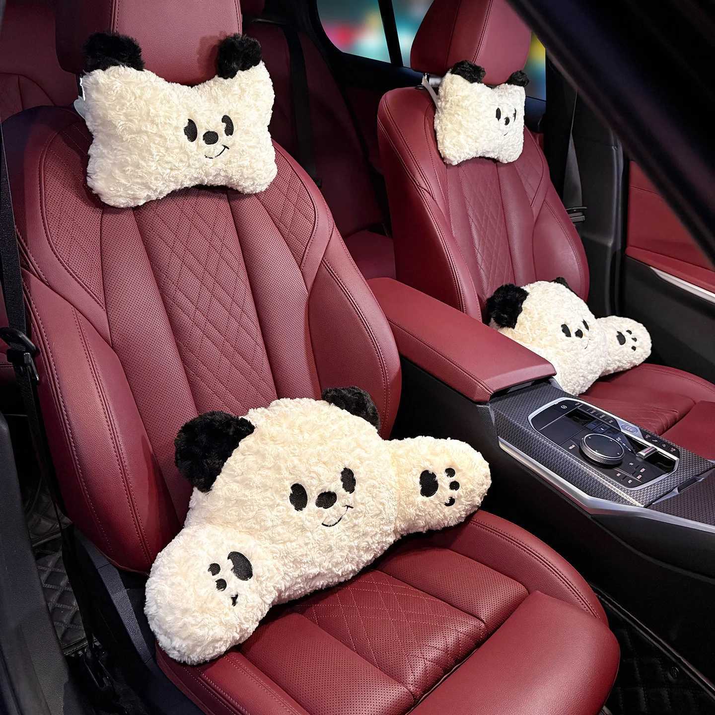 Car Bear rest Neck low Creative Cute Driving Anti-fatigue Lumbar Support Car Cfortable Cushion Car Support Seat low K260317-image-1097953147