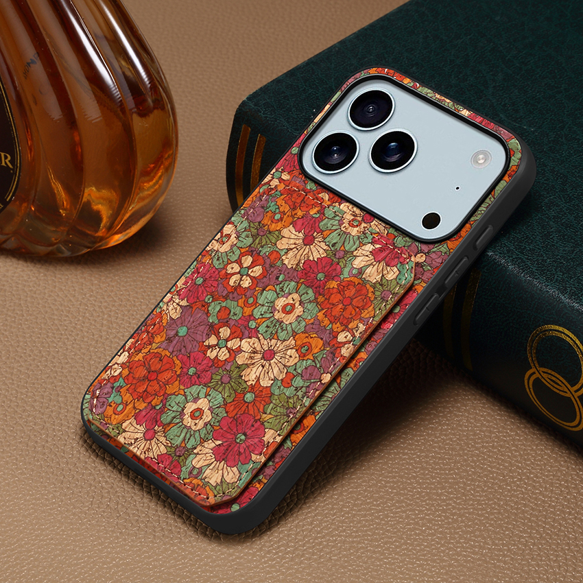 Card Pocket Phone Case For Iphone 17 15 14 13 Pro 12 11 Max Plus 17Pro Colorful Floral 17Promax Phone Case 16Promax Retro 15Pro 16Pro Cover 14Pro