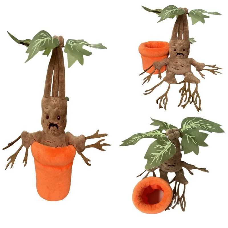 New Harries Mandrake Magic Plant Elf Plush Doll Soft Potted Plant Stuffed Toys Movie Peripherals Pillow Ornaments Children Gifts L2512122H5N-image-1098016849