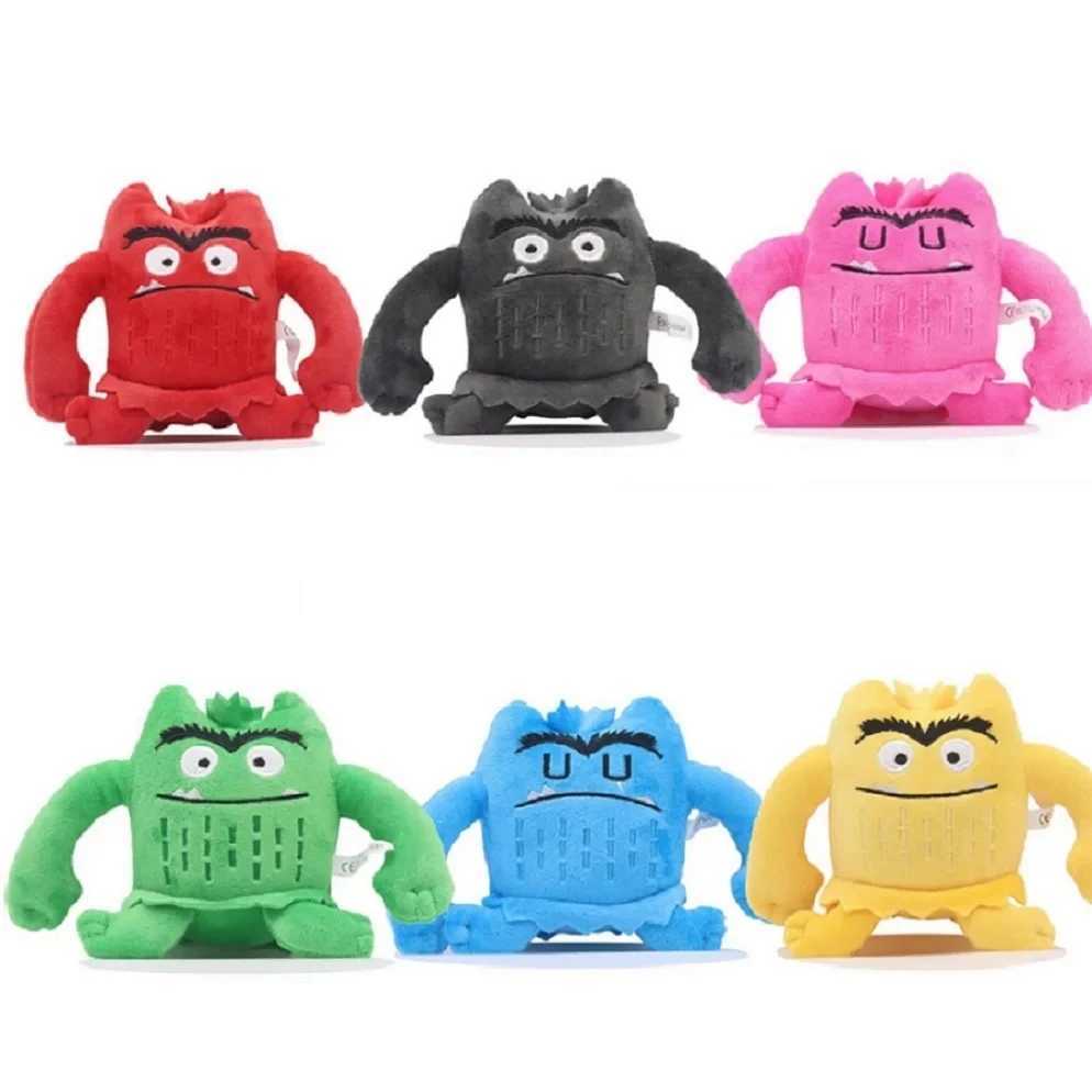 6pcs/set 6 Colors Kawaii The Color Monster Plush Doll Children Monster Color Emotion Plushie Stuffed Toy For Kids Birthday Gifts L251212USUH-image-1098018004