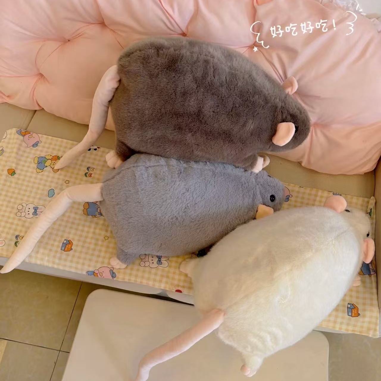 Cute Giant Rat Plush Toy Realistic Mouse Stuffed Animal Pillow-image-1098035557