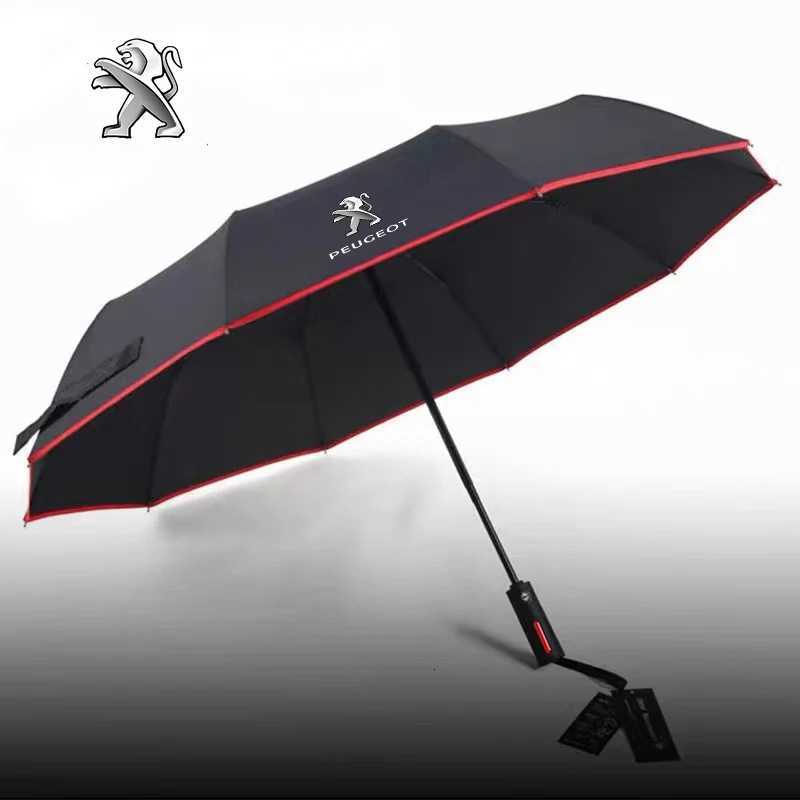 Car Automatic Folding Windproof Sunshade Umbrella For Peugeot 206 5008 207 408 508 208 301 308 407 2008 3008 4008 GT RCZ GTLine H260318-image-1098061275