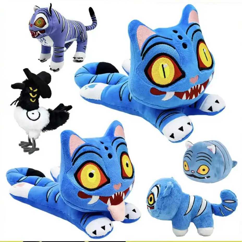 Popular Derpy Tiger Plush Toys Kpop Demon Hunters Plushies Stuffed Doll Soft Cuddly Gifts for Kids Child Birthday Christmas L251212X2LF-image-1098021296