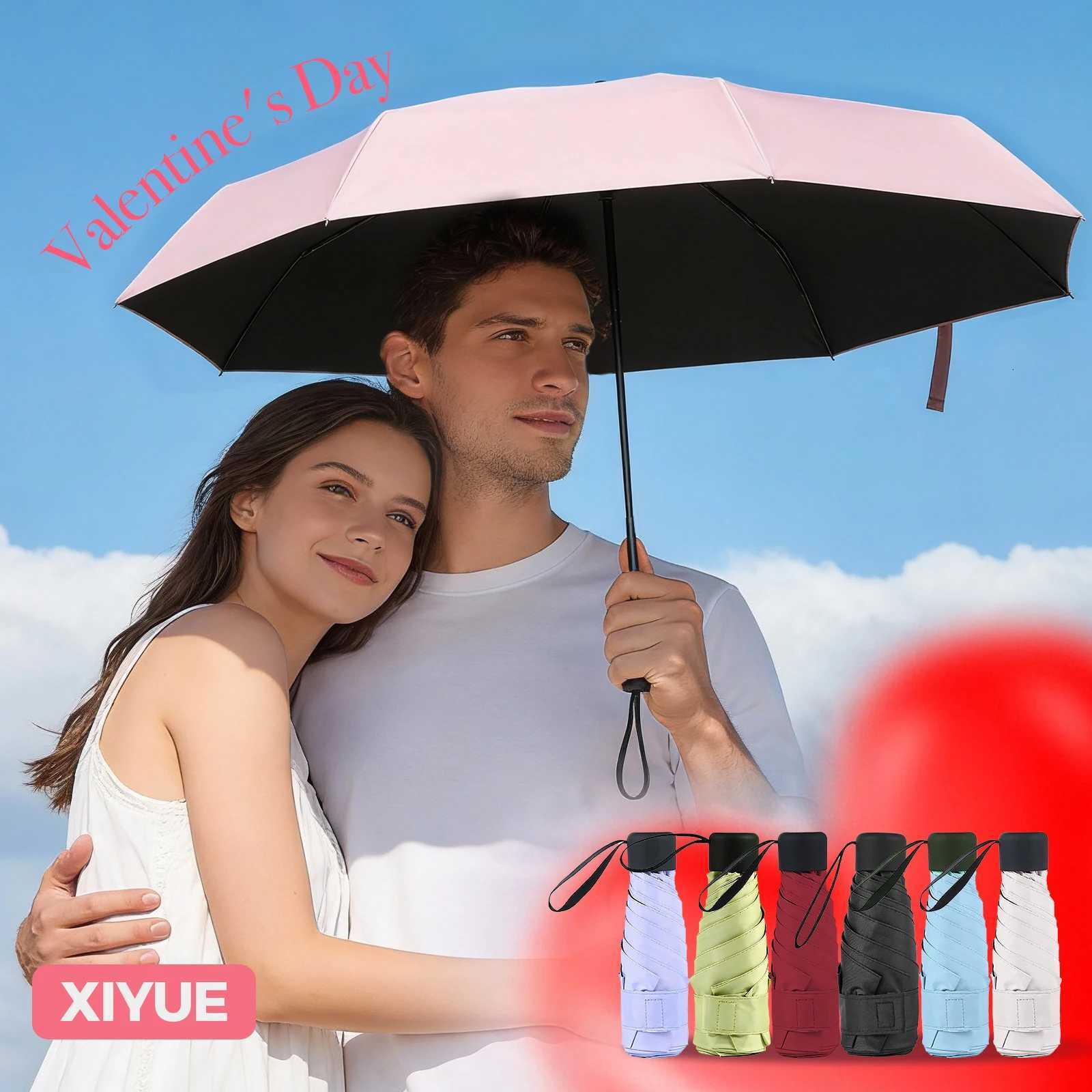 Ultralight Mini Pocket Womens Small Windproof Folding Umbrella Travel Compact Rain Mens Umbrella Sunscreen Umbrella Outdoor Um H260318-image-1098060350