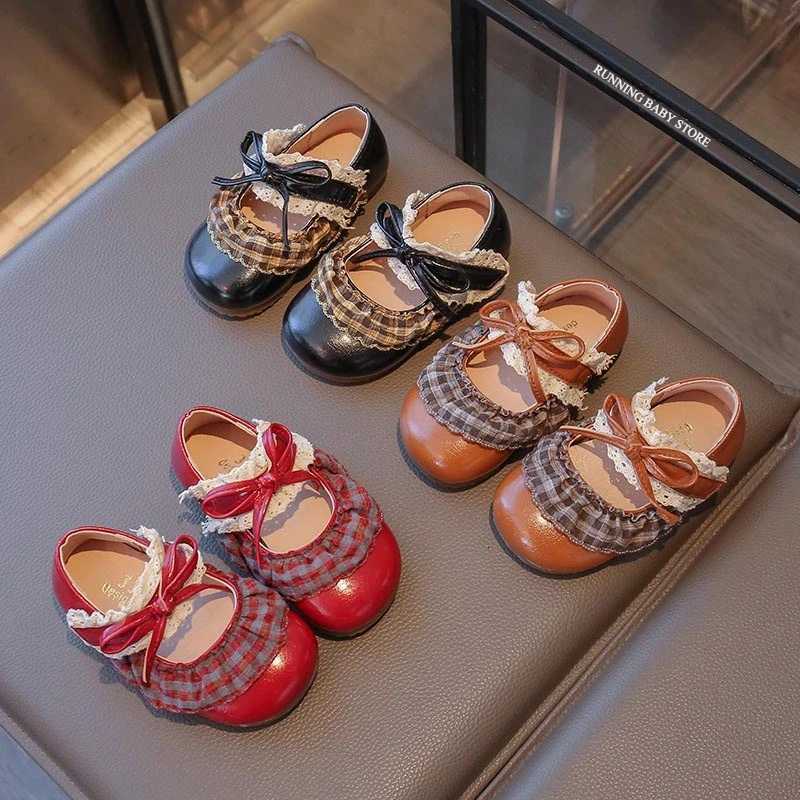 Tendance Design Lolita Mary Jane chaussures fille talons bas doux dentelle volants chaussures habillées fête de mariage princesse chaussures en c