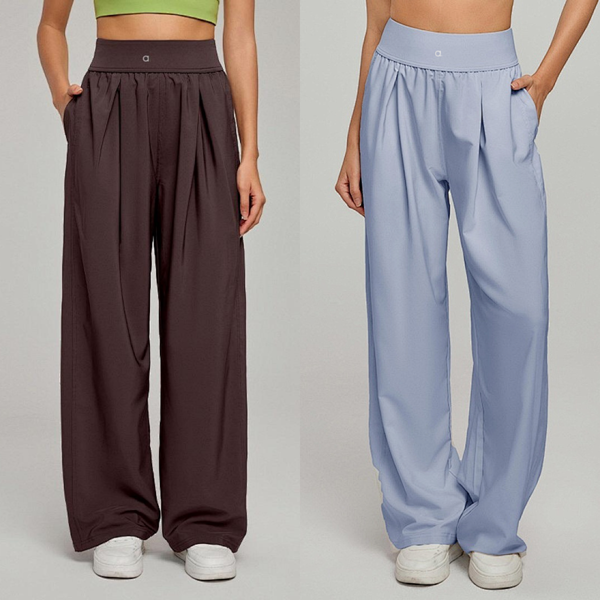 A1996 New Women Quick Drying High Waist Sports Pants Designer Full-length Dance Studio Trousers Straight-Leg Yoga Pants