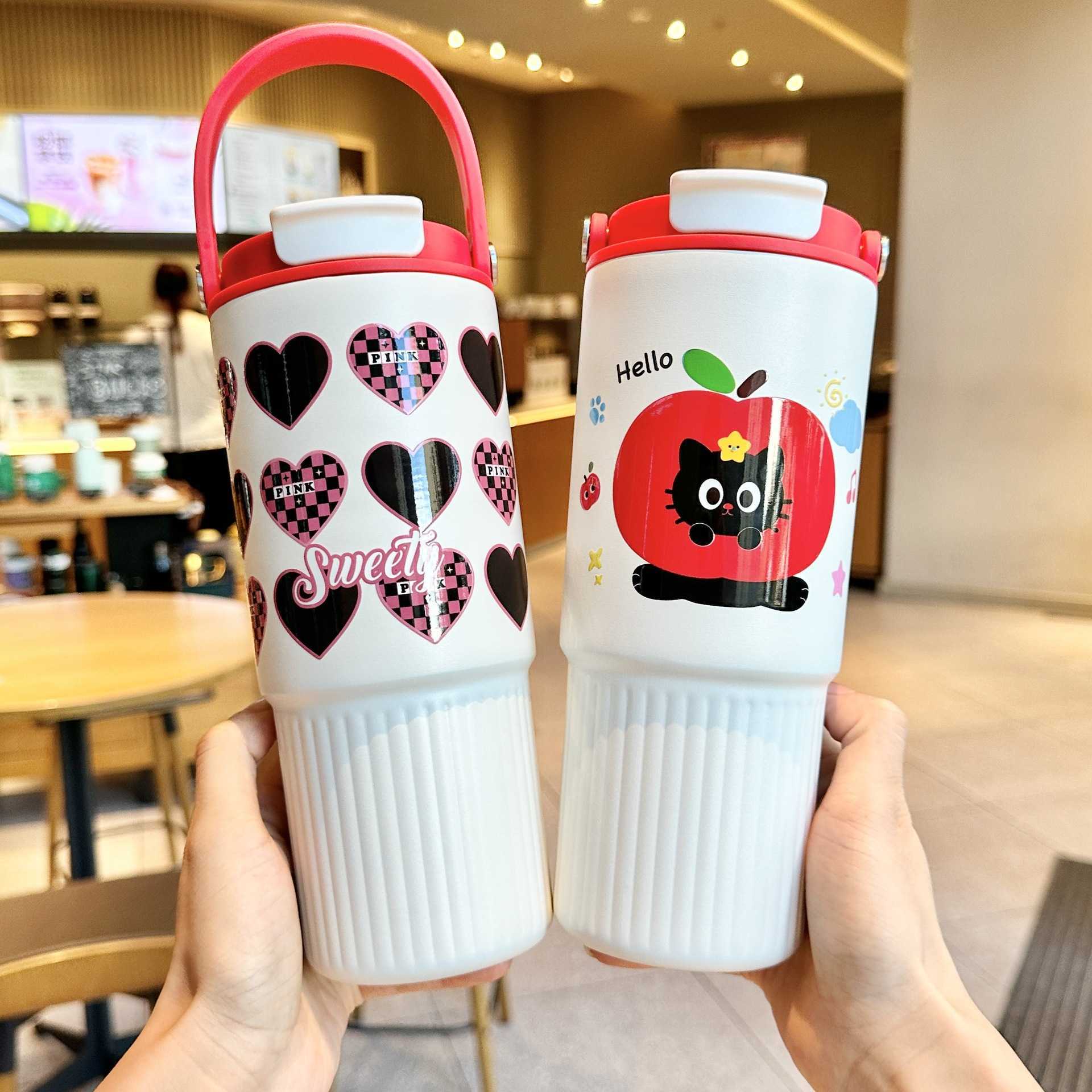 Car Ice Cooler Insulated Cup for Men and Women High-Value Straw Water Cup 2025 New Model Large Capacity Car Cup Gift L251212YNXW-image-1098048639