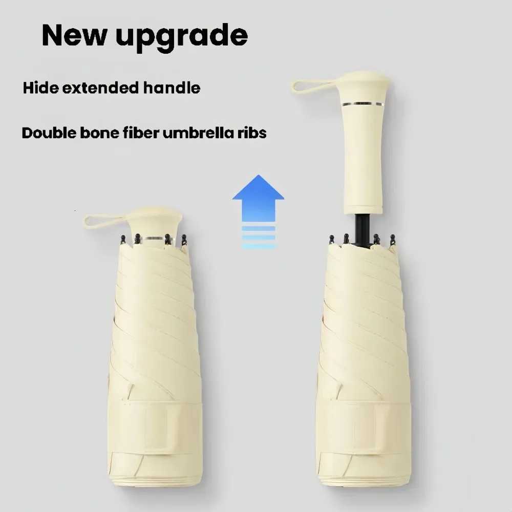 Mini Foldable Umbrella Retractable Five-Fold UV Protection Sunshade Rain Umbrella Sun Protection against Ultraviolet Rays H260318-image-1098060556