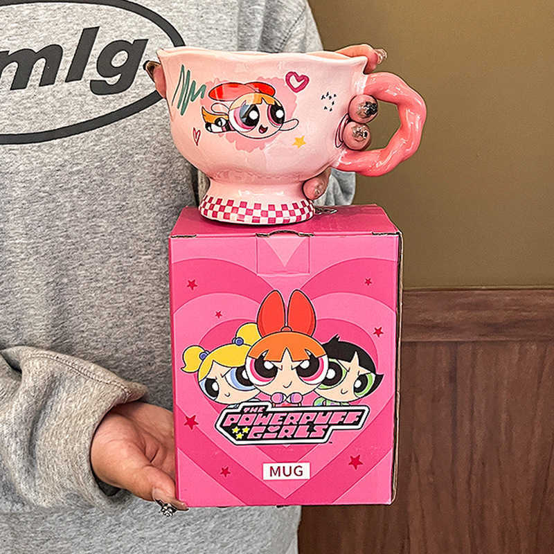 Powerpuff Girls Mug New Style High-Value Ceramic Water Cup for Girls Home Milk Breakfast Cup Gift L251212SW1G-image-1098050019