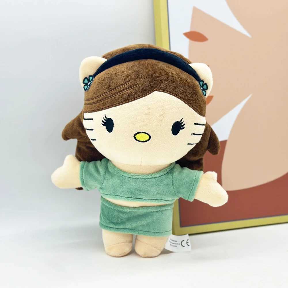 Hello Kitty Ariana Grande Plush Doll with Green Dress Set Plush Doll Figure Stuffed Toys Cute Boys Girls Christmas Gift L251212AMAS-image-1098018263