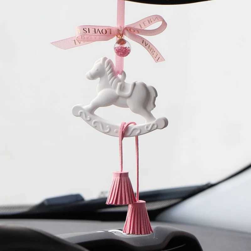 1pc Horse Car Aromatherapy Hanging Decoration Bathroom Bedroom Wardrobe Aromatherapy Plaster Hanging Ornament M260318-image-1098005502