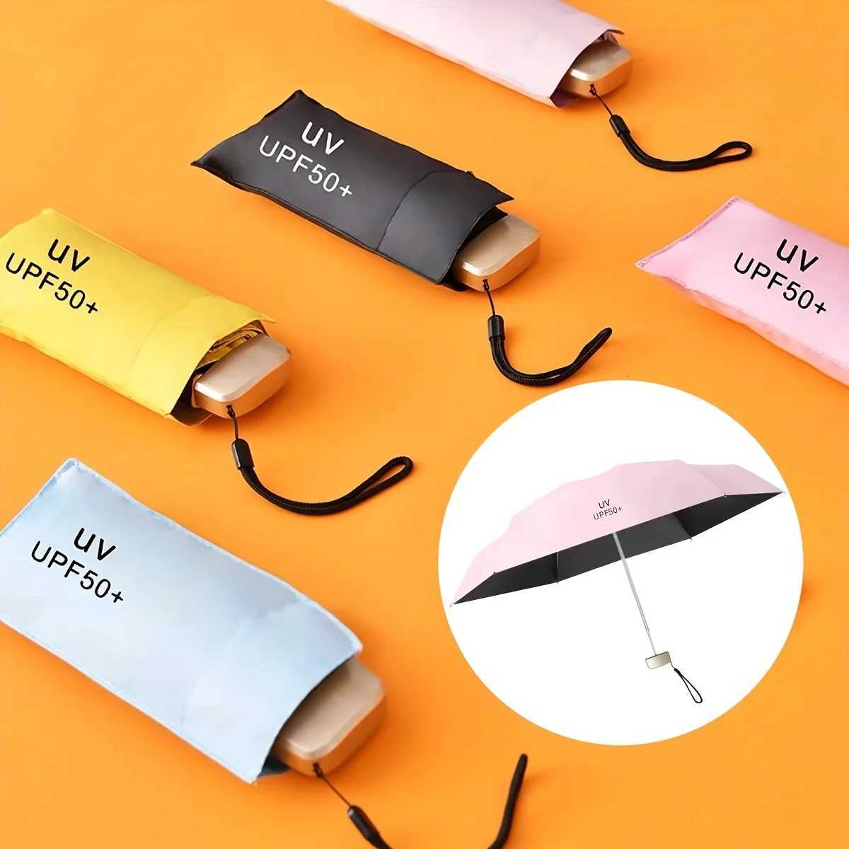 Mini five-fold umbrella sun protection sun umbrella sun protection anti-ultraviolet small and portable men and women fashion sun H260318-image-1098060489