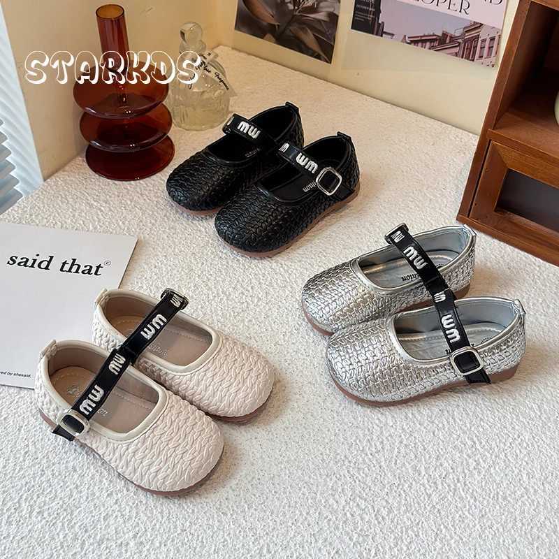 Lettre broderie Mary Jane chaussures pour enfant fille tissage motif ballerines bébé enfant marque Design peu profond mocassins ZapatosT260317