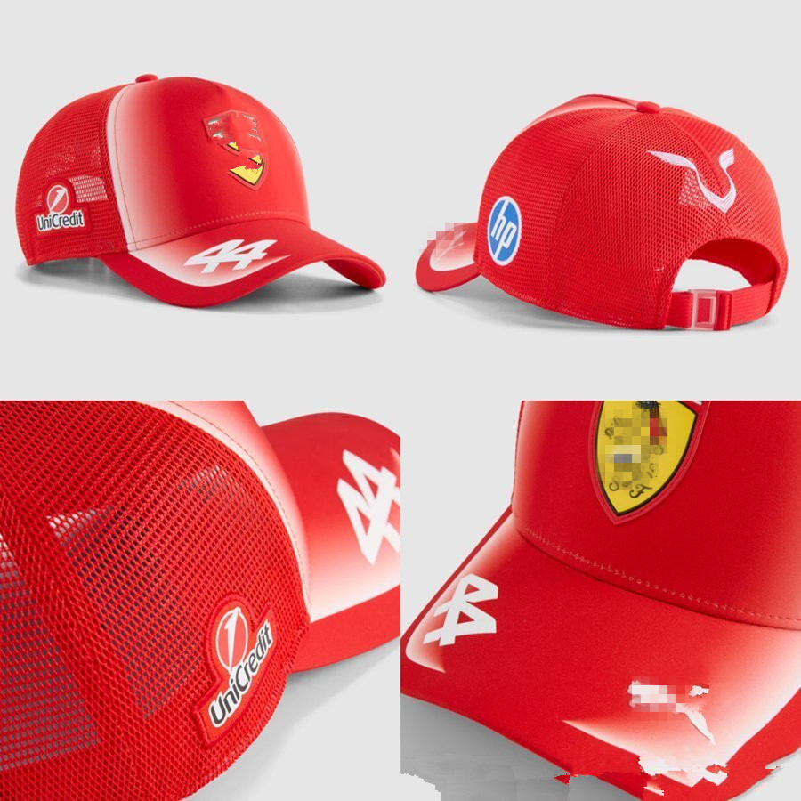 wholesale Gorra Scuderia Ferraris 2026 Charles Leclerc Roja F1 Racing cap Lewis Hamilton Designer Baseball Men Brand Snapback Womens Denim Splicing