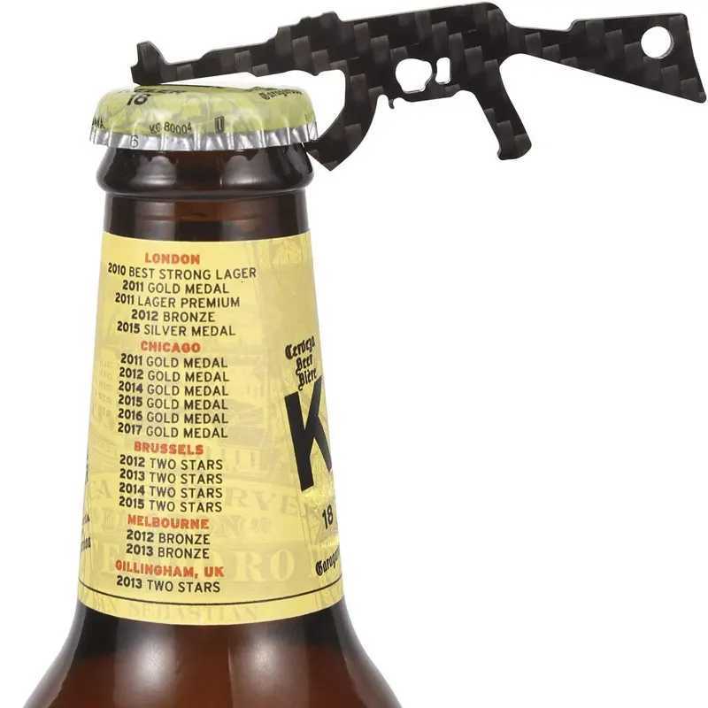 Carbon Fiber Beer Wine Bottle Opener Kitchen Gadgets Accessories Shark And AK47 Gun Attractive Appearance Design C260318-image-1098070725