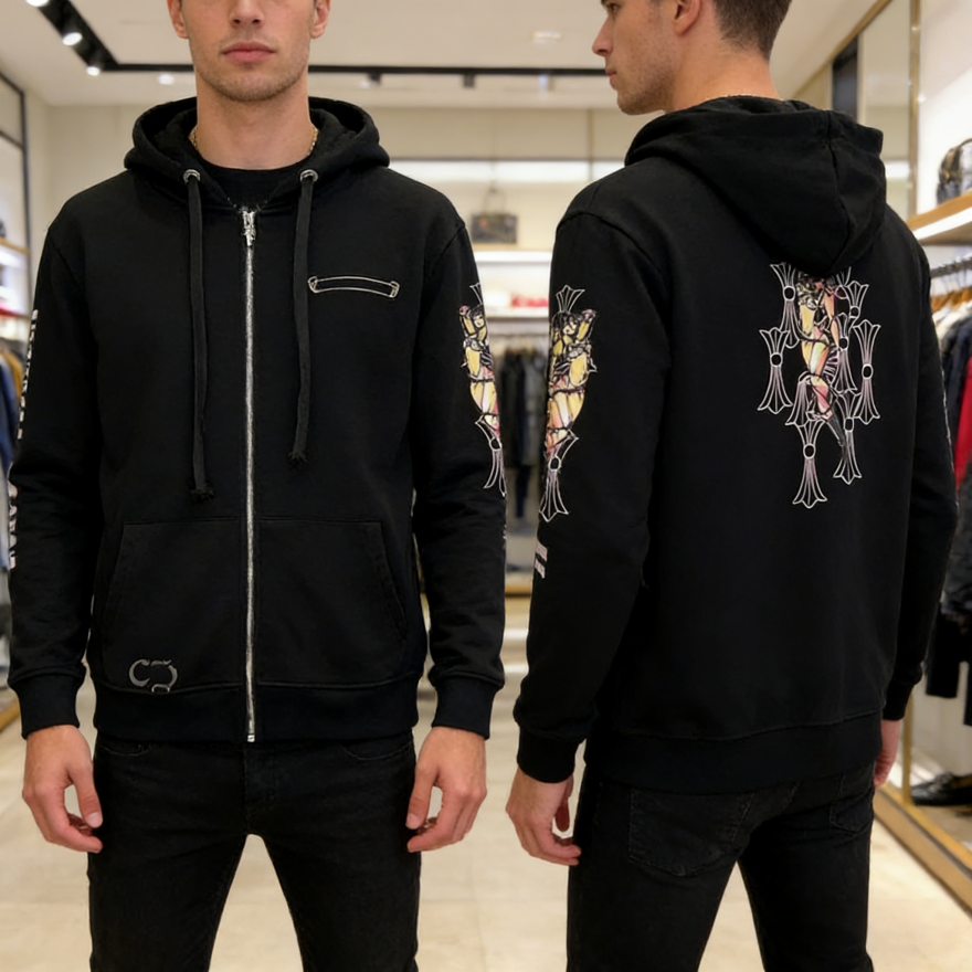 Men's Designer Pullover Hoodie & Sweatshirt Athleisure Top Unisex Long-Sleeve Hoodie Men's Loose Fit Black Jacket Matching Couples'-image-914177075