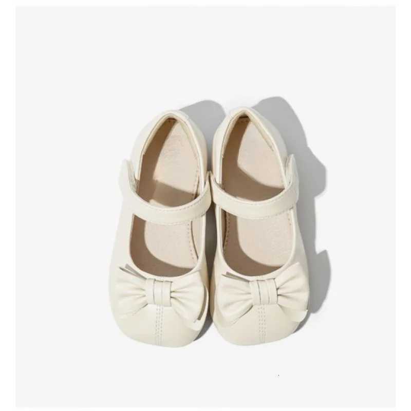 2026 Nouveau Printemps Automne Filles Bowknot Mary Jane Chaussures Semelle Souple Princesse BallerinesVelcroStrapFashionCasualSchoolPumpsforKidsT