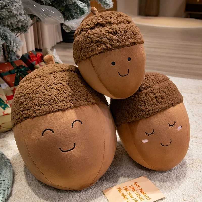Cartoon Pinecone Stuffed Plush Pillow Soft Baby Doll Lovely Chestnut Family Plushie Toys Cute Soft Cushion Xmas Birthday Gift L251212I6R7-image-1098024183