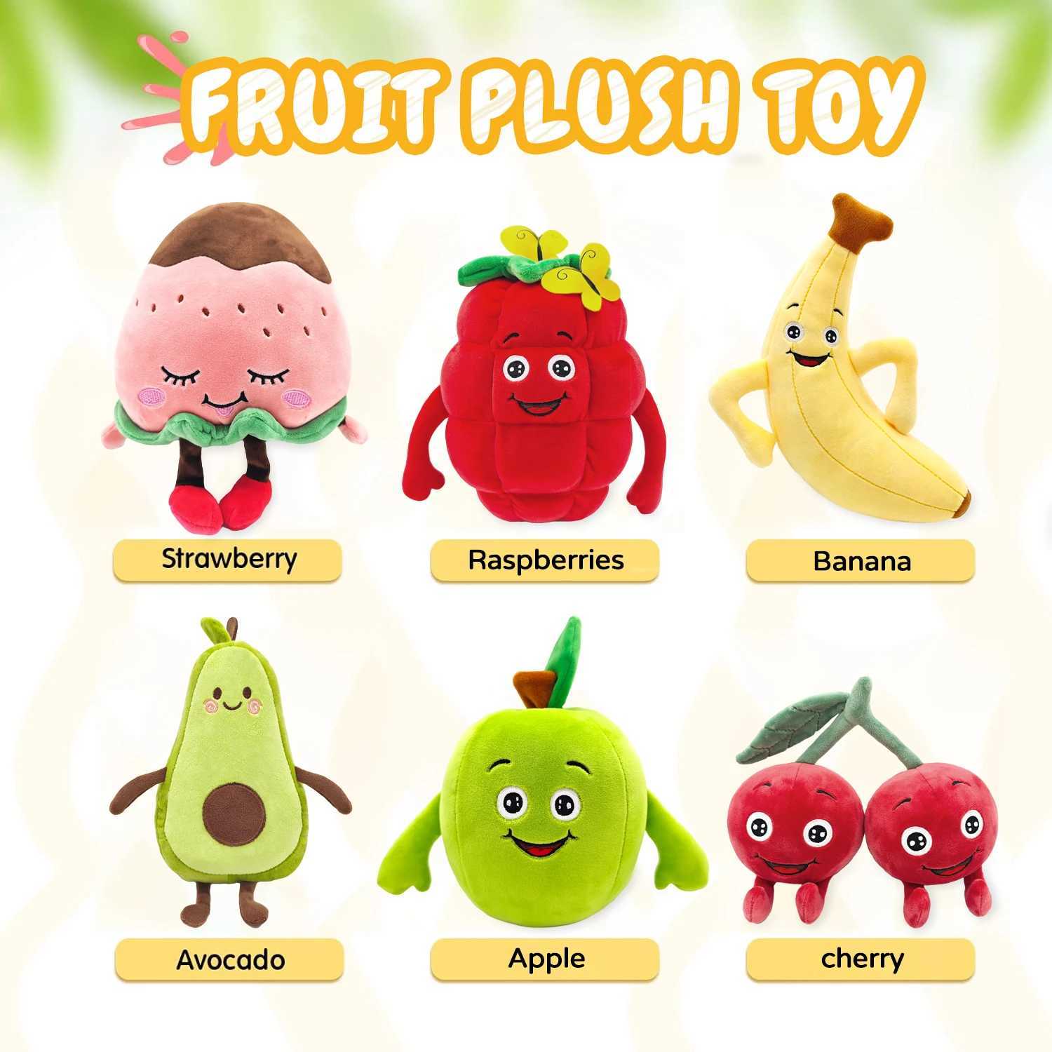 Super soft simulation fruit plush toys apple banana modeling plush pillow indoor ornaments crane machine dollsholiday gifts L251212R782-image-1098020654