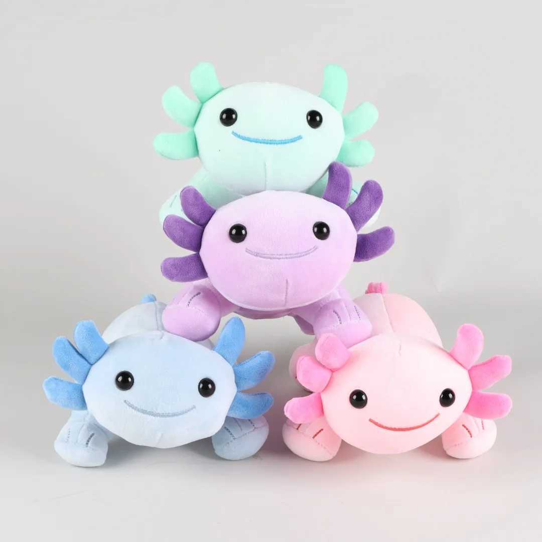 25cm Kawaii Cartoon Salamander Doll Axolotl Plush Toy Stuffed Animal Plushies Doll Baby Kids Birthday Gift Room Decor L251212LBH4-image-1098019033
