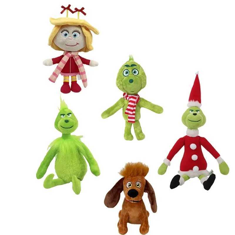 Green Shaggy Anime Figures Perfect Christmas Decoration Green Haired Monster Figurine Adorable Plush Doll Kid Birthday Toy Gifts L251212CB3S-image-1098021864