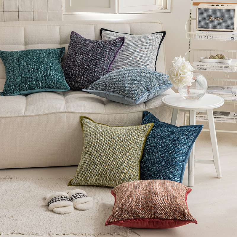 Colorful Italian-style throw pillows, headboard cushions, sample rooms, villa living room sofa throw pillow covers TX3L01-image-1098037058